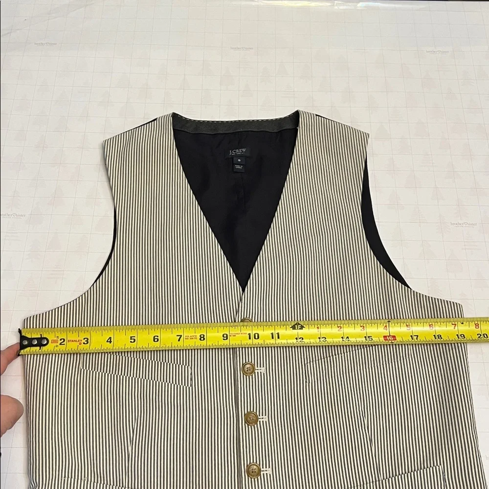 J.CREW MENS LUDLOW SUIT VEST WAISTCOAT COTTON  SIZE SMALL